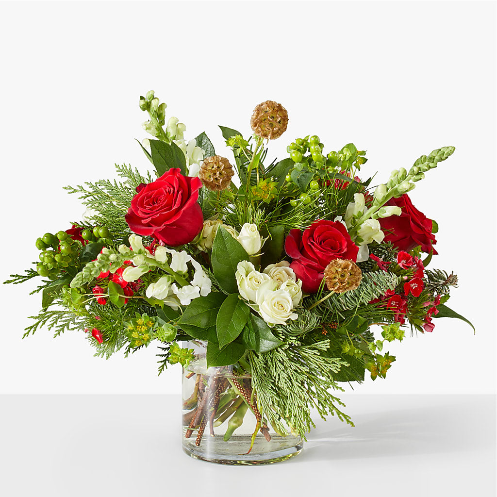 Deck the Halls Bouquet flower arrangement by Honeybee Floral