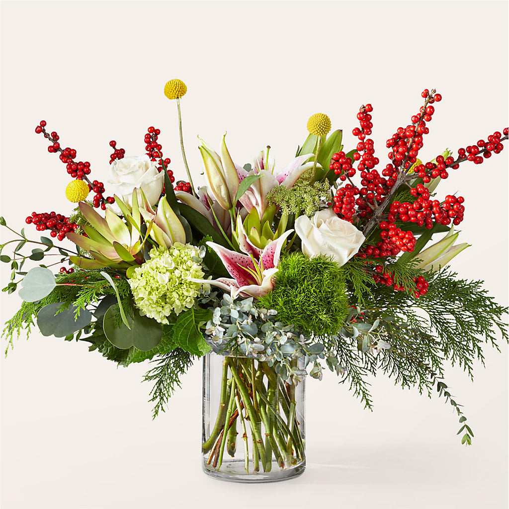 Berry & Bright Bouquet flower arrangement by Honeybee Floral