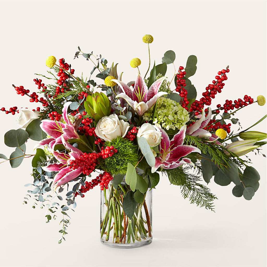 Berry & Bright Bouquet flower arrangement by Honeybee Floral