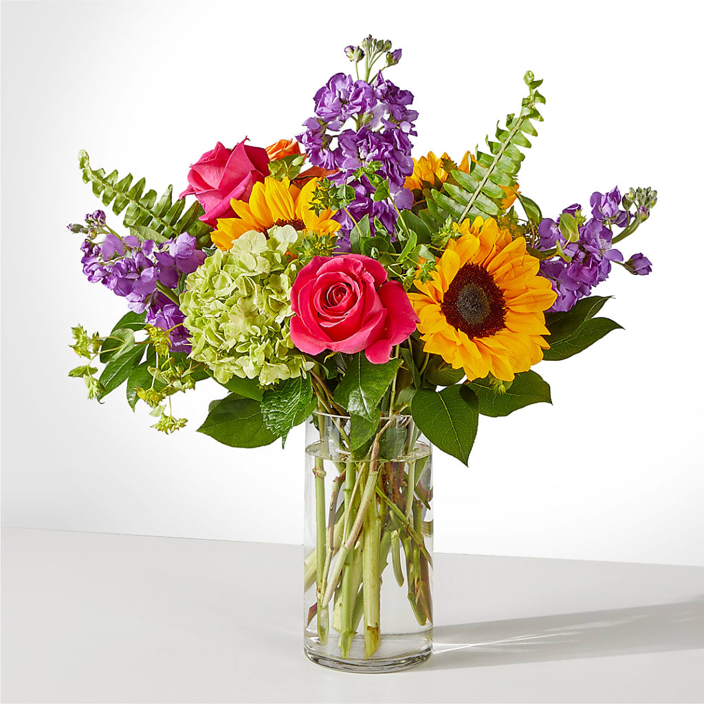 Vibrant Greetings Bouquet flower arrangement by Honeybee Floral
