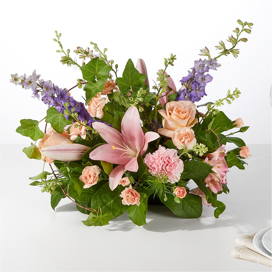 Blossom Time Centerpiece flower arrangement by Honeybee Floral