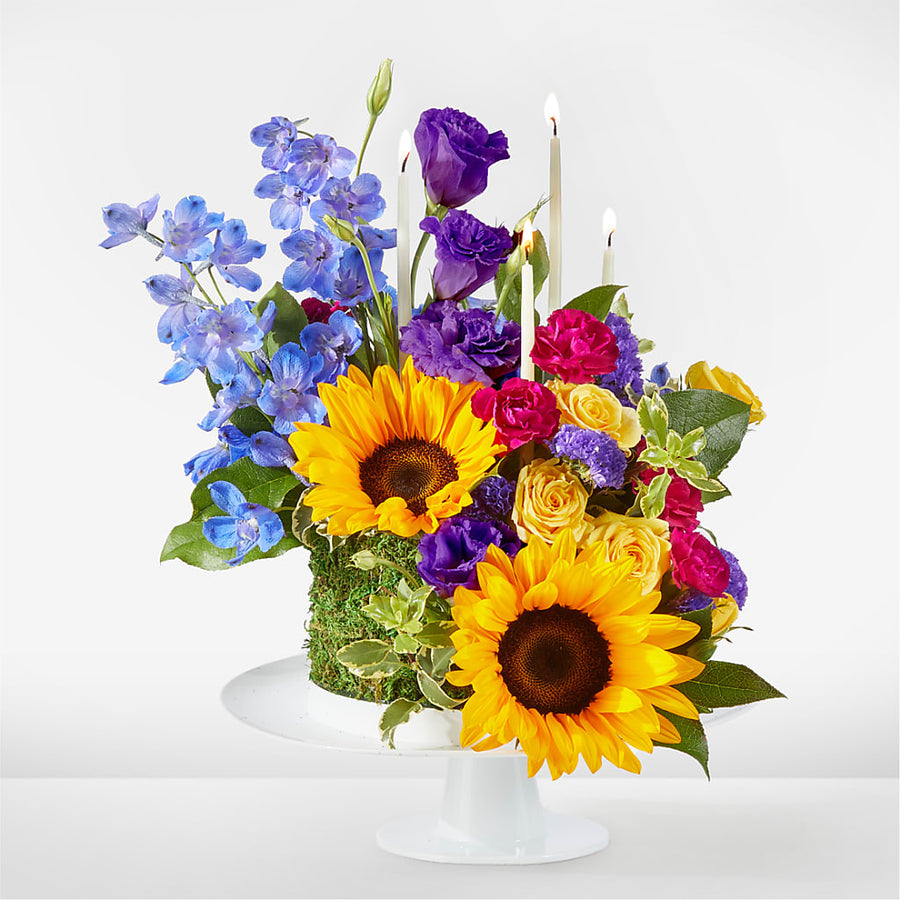 Star of the Day Floral Cake flower arrangement by Honeybee Floral
