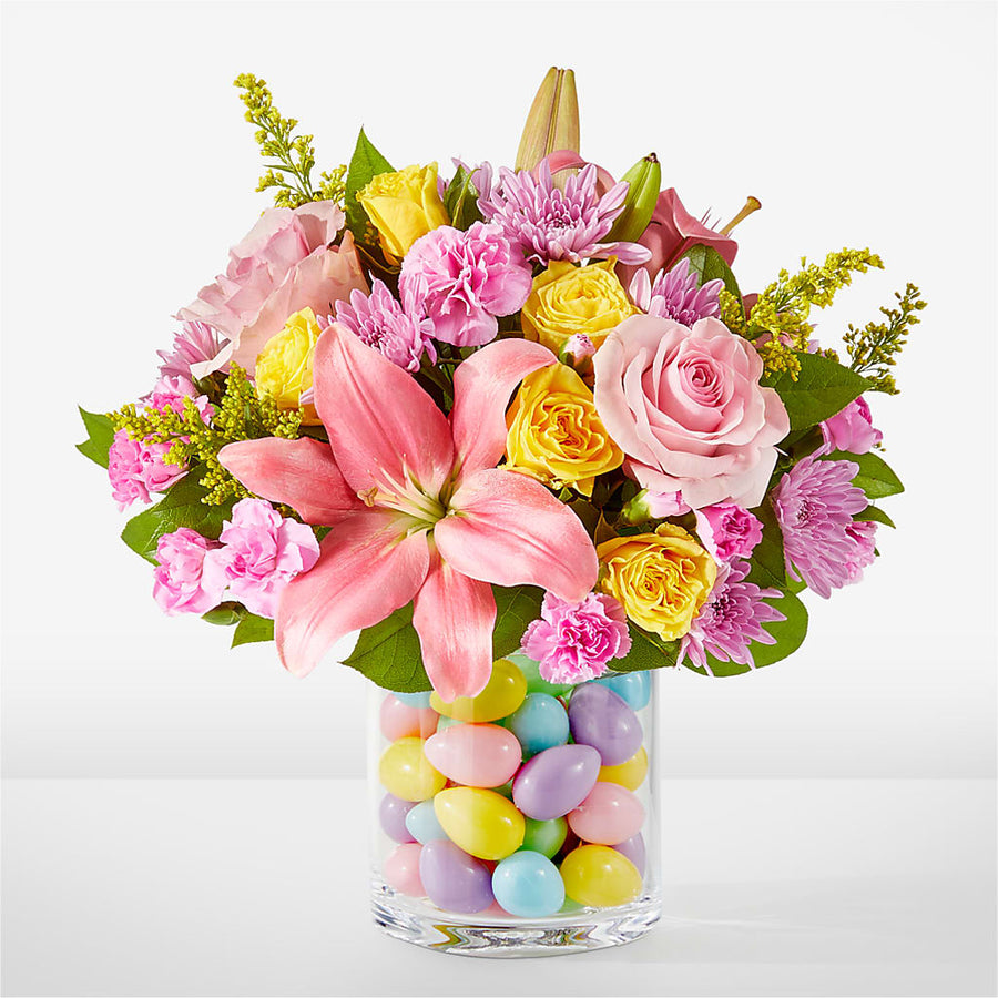 Easter Egg Hunt Bouquet flower arrangement by Honeybee Floral