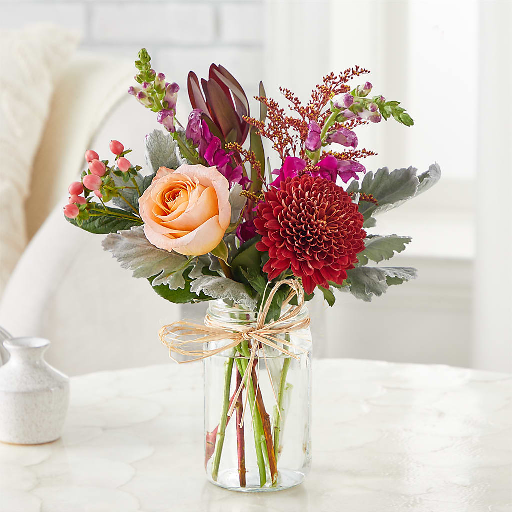 Moody Hues Bouquet flower arrangement by Honeybee Floral