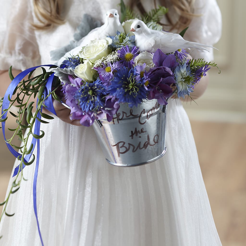 Enchantment Flower Girl Arrangement flower arrangement by Honeybee Floral