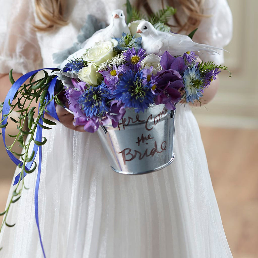 Enchantment Flower Girl Arrangement flower arrangement by Honeybee Floral