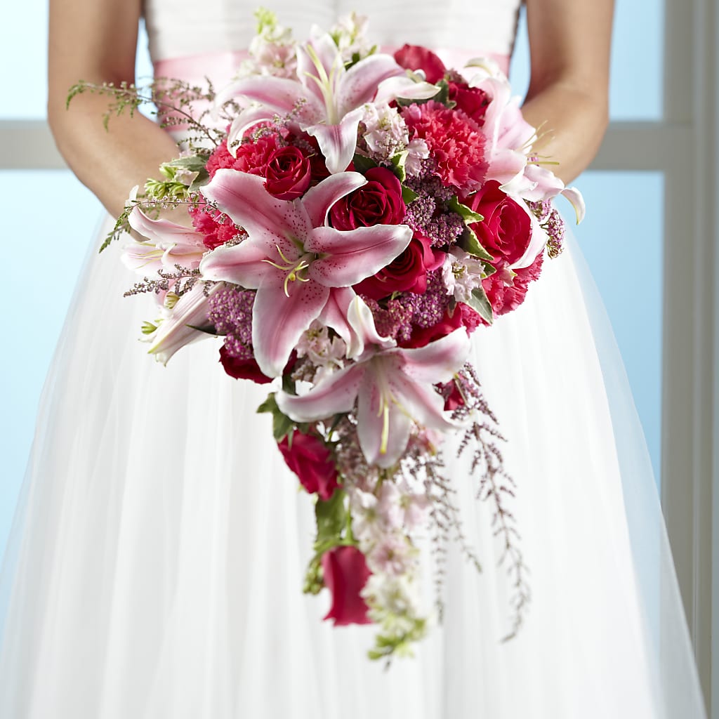 Lily & Rose Bouquet flower arrangement by Honeybee Floral