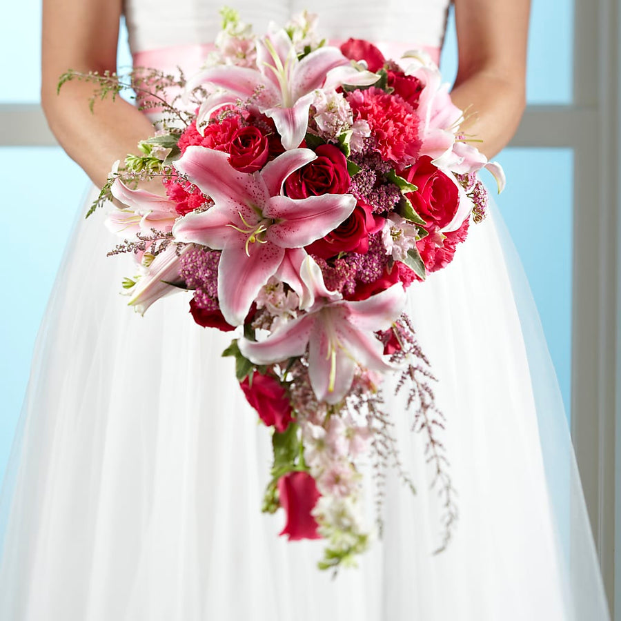 Lily & Rose Bouquet flower arrangement by Honeybee Floral