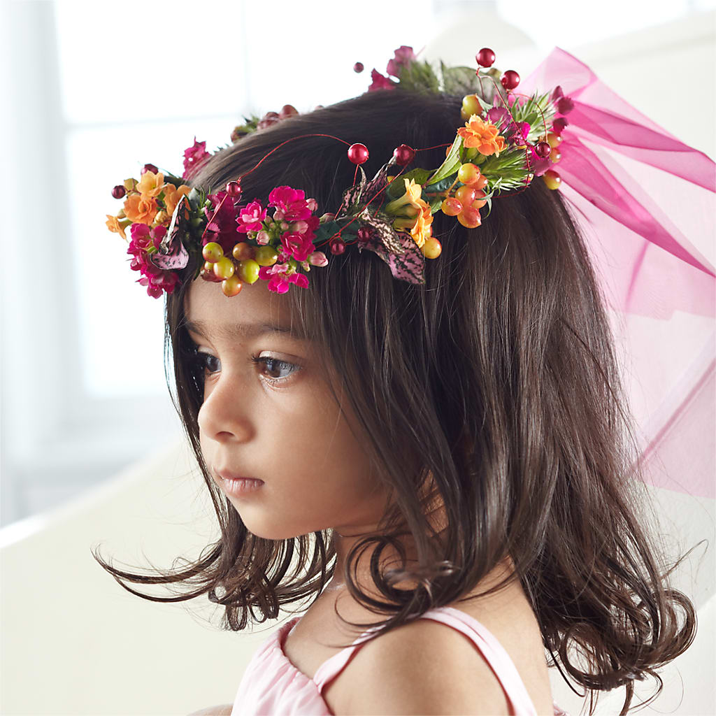 Baby Love Headpiece flower arrangement by Honeybee Floral