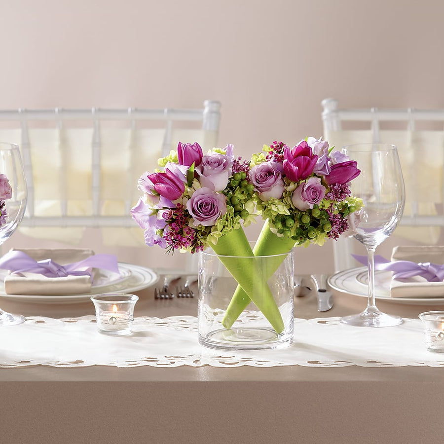 Sublime Centerpiece flower arrangement by Honeybee Floral