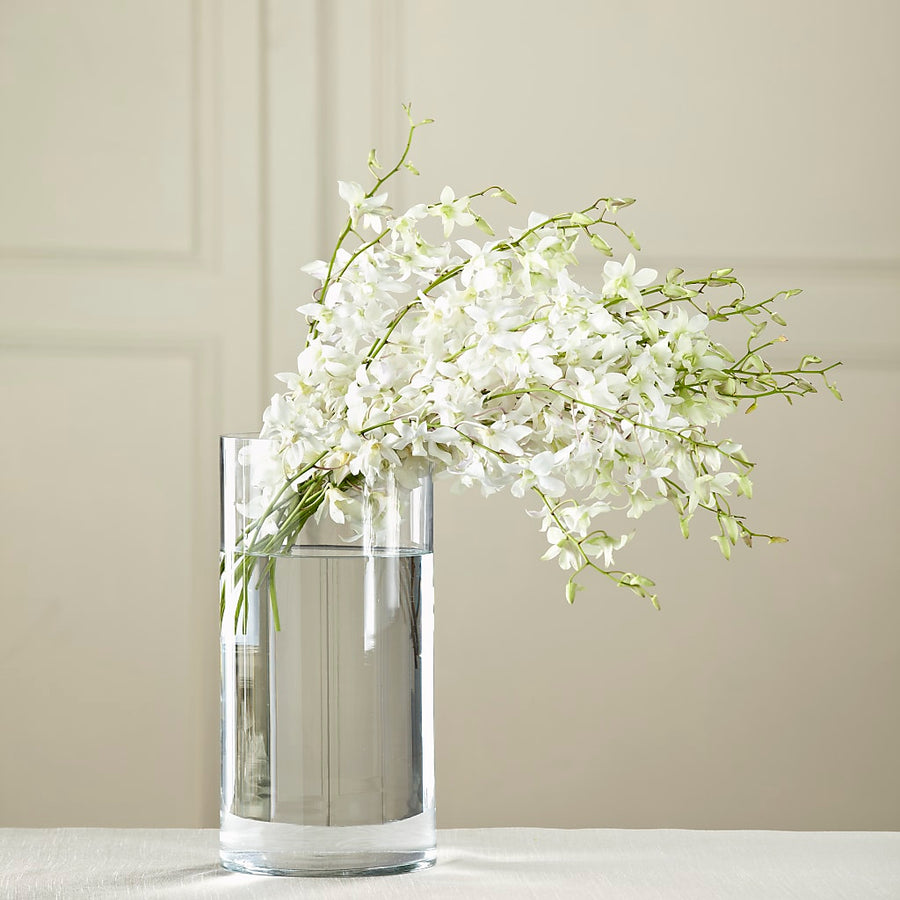 White Dendrobium Bouquet flower arrangement by Honeybee Floral